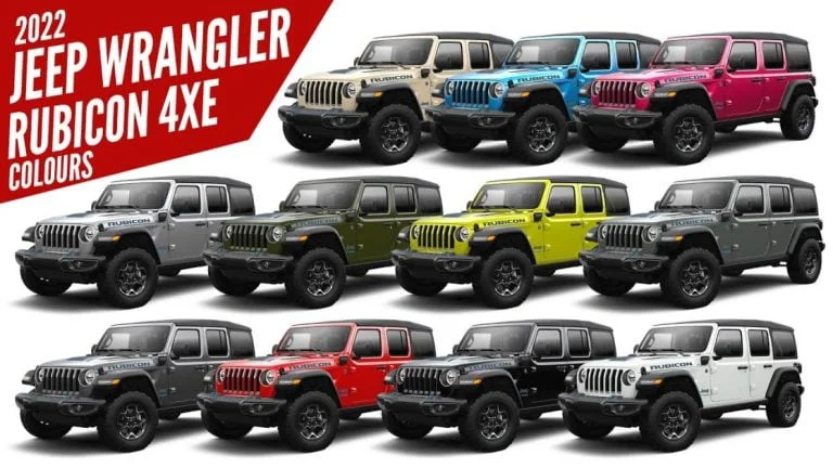 What are the 2022 Jeep Wrangler colors and customization options?